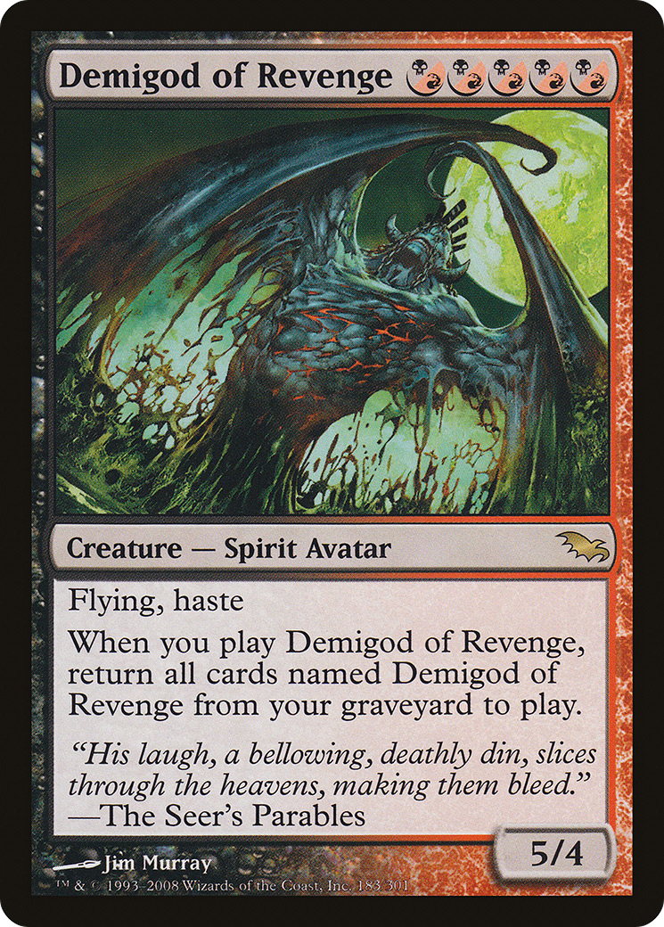 Demigod of Revenge (SHM-183) - Shadowmoor Foil