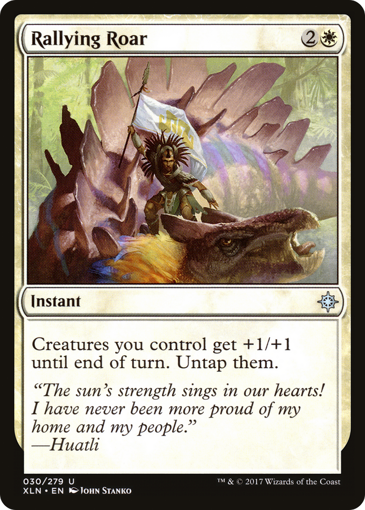 Rallying Roar (XLN-030) - Ixalan Foil