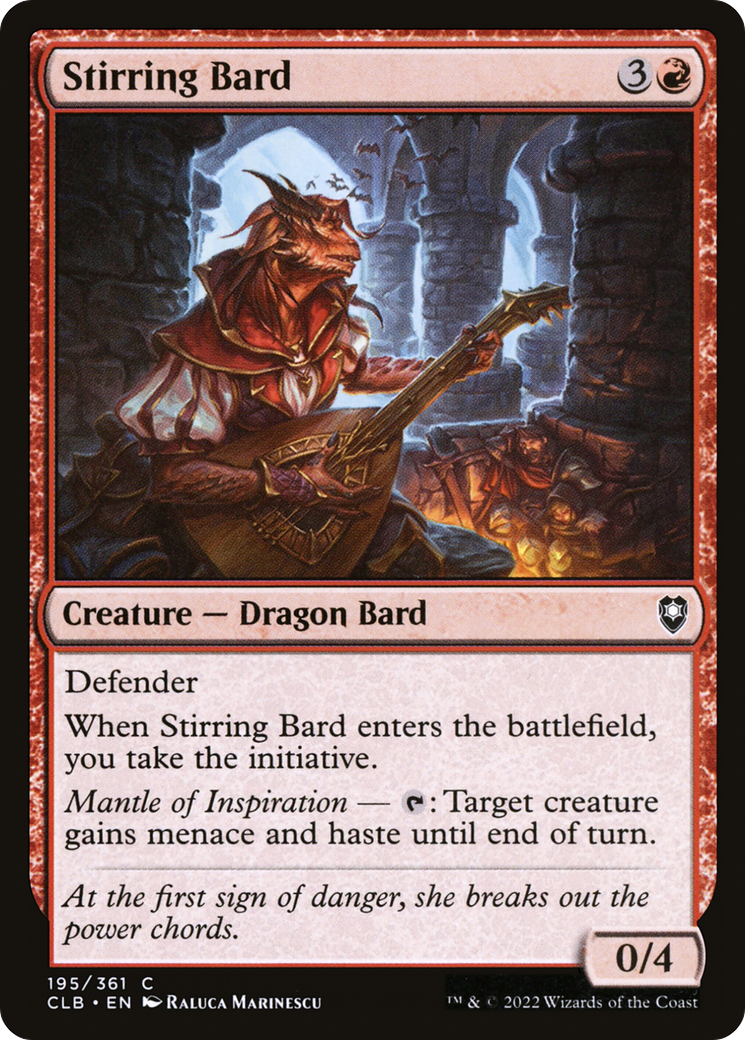Stirring Bard (CLB-195) - Commander Legends: Battle for Baldur's Gate