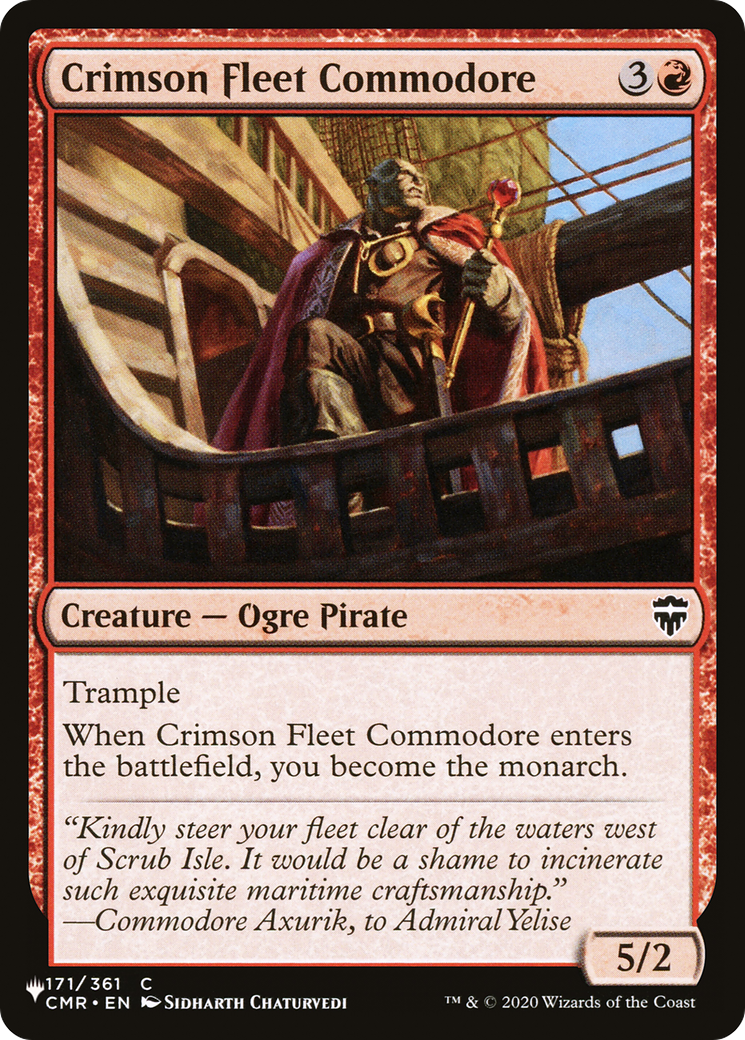 Crimson Fleet Commodore (LIST-171/361) - The List