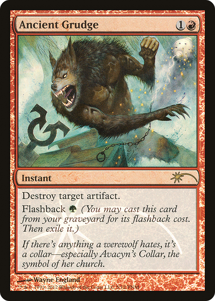 Ancient Grudge (FNM-005) - Friday Night Magic 2012 Foil