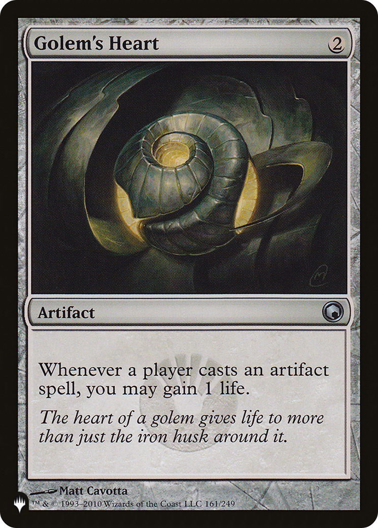 Golem's Heart (LIST-161/249) - The List