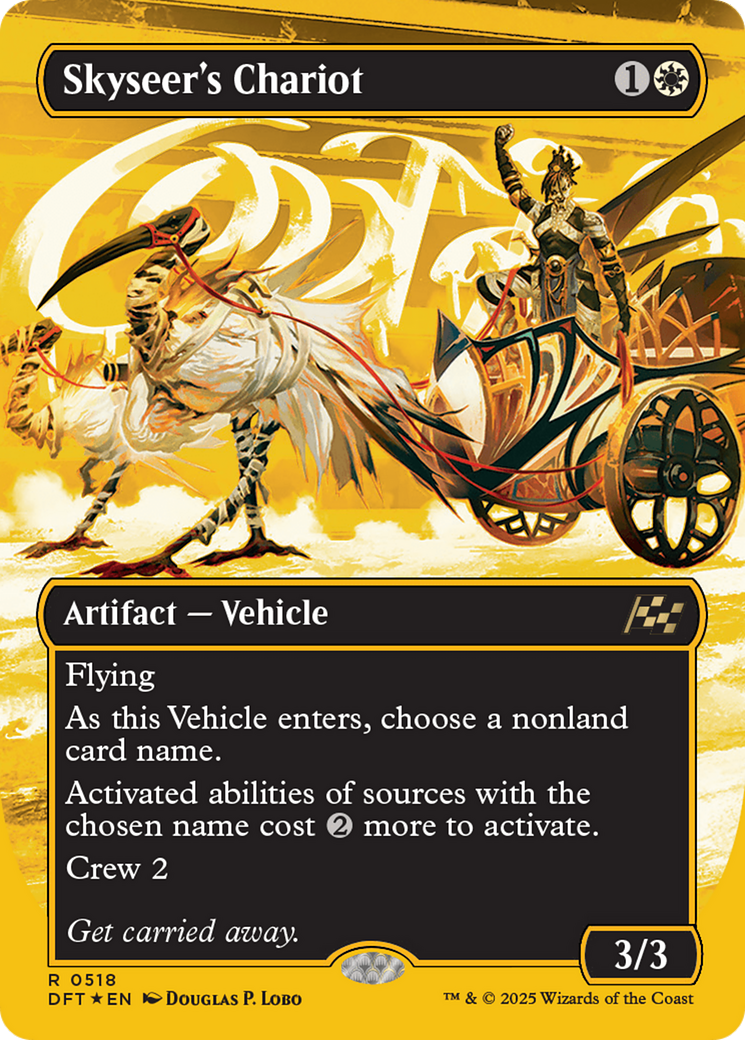 Skyseer's Chariot (Borderless) (First-Place Foil) (DFT-518) - Aetherdrift Foil
