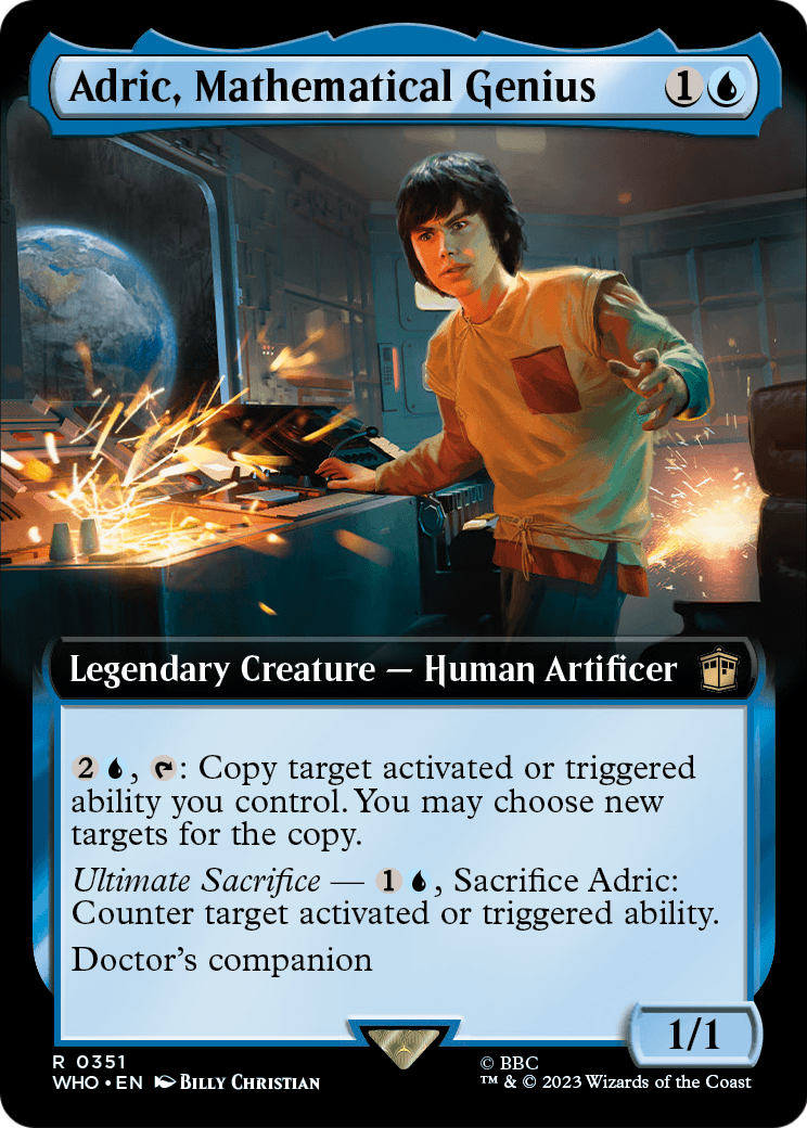 Adric, Mathematical Genius (Extended Art) (WHO-351) - Doctor Who: (Extended Art) Foil