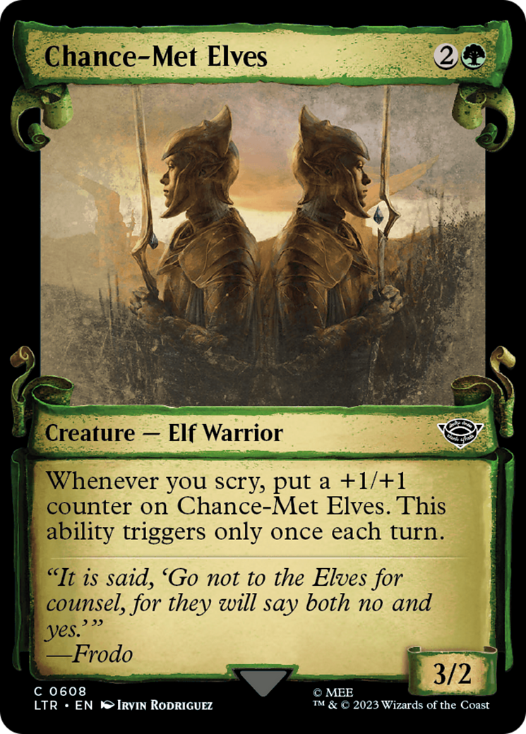 Chance-Met Elves (Showcase Scrolls) (LTR-608) - The Lord of the Rings: Tales of Middle-earth: (Showcase)