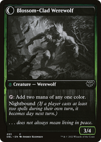 Weaver of Blossoms (DBL-493) - Innistrad: Double Feature: (Double Faced Transform) Foil