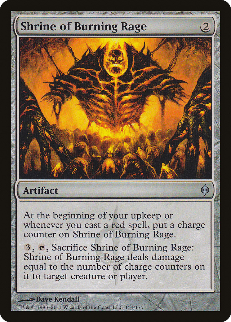 Shrine of Burning Rage (NPH-153) - New Phyrexia Foil