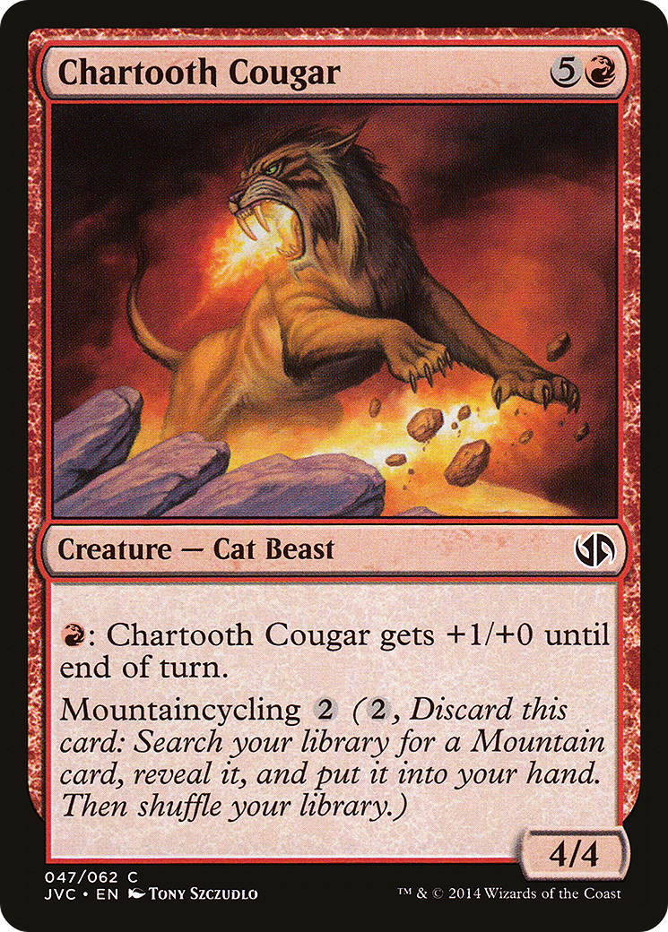 Chartooth Cougar (DD3-047) - Duel Decks Anthology: Jace vs. Chandra