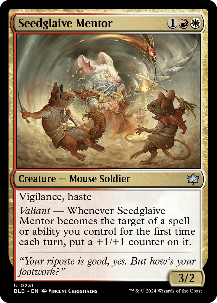 Seedglaive Mentor (BLB-231) - Bloomburrow Foil