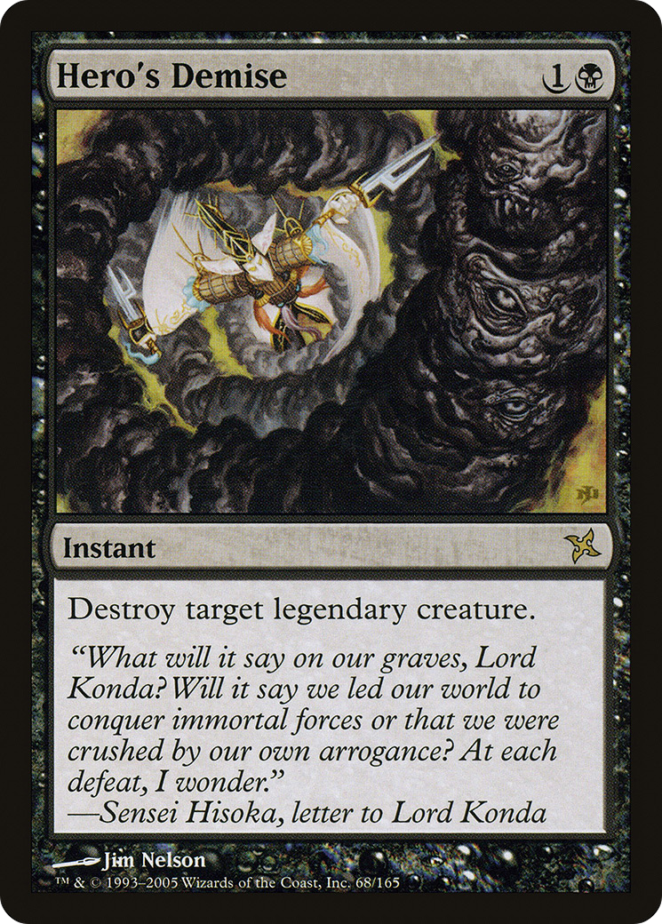 Hero's Demise (BOK-068) - Betrayers of Kamigawa Foil