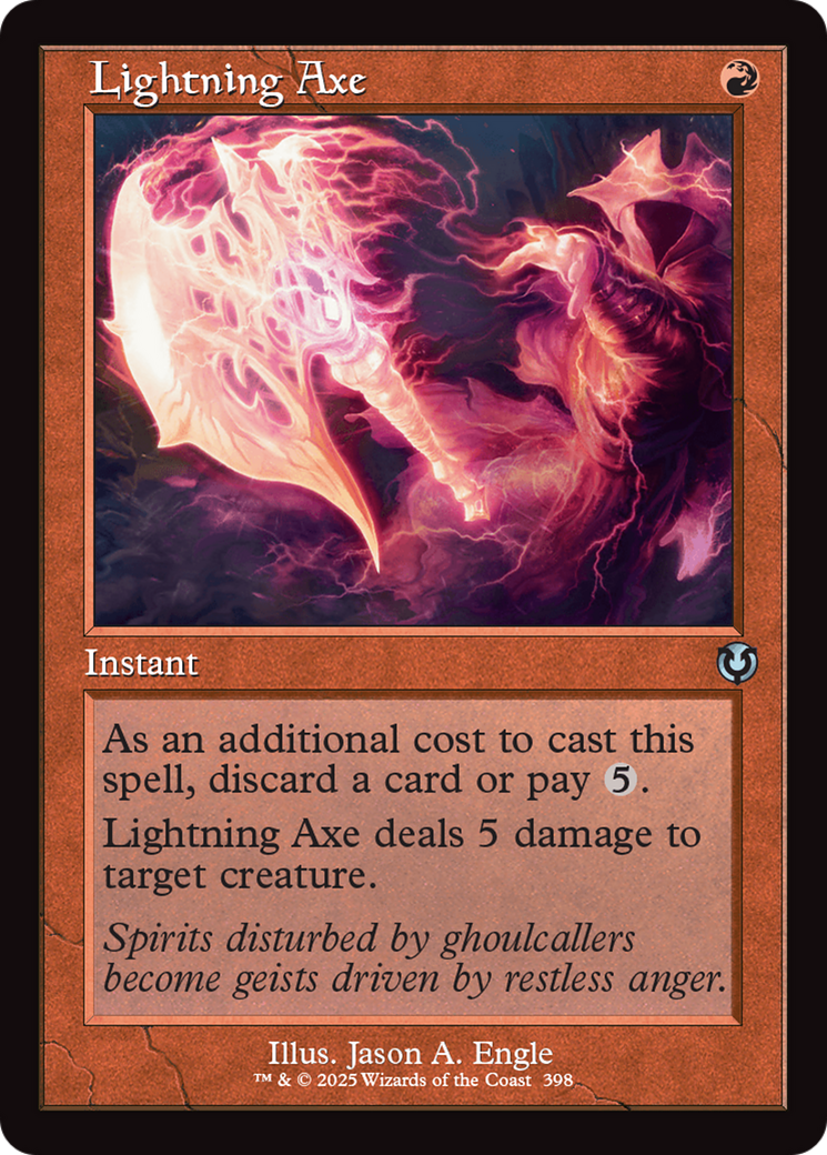 Lightning Axe (Retro Frame) (INR-398) - Innistrad Remastered Foil