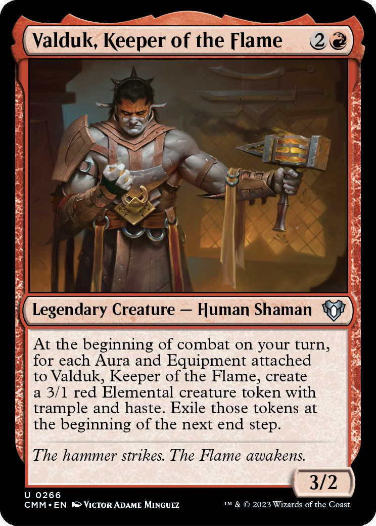 Valduk, Keeper of the Flame (CMM-266) - Commander Masters Foil