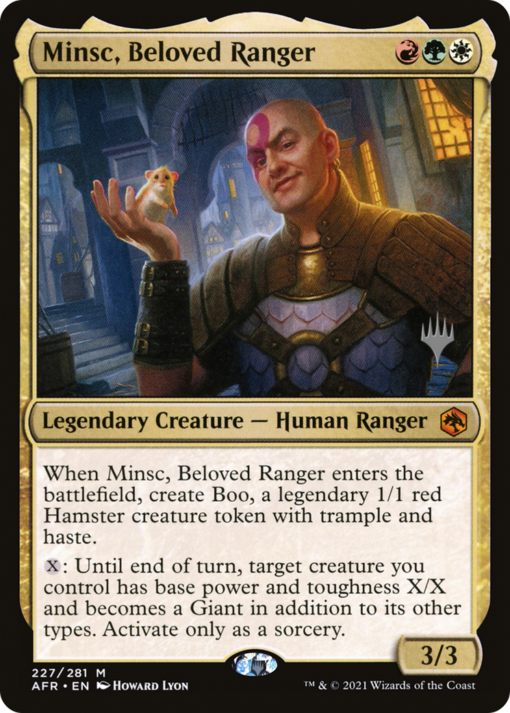 Minsc, Beloved Ranger (PPAFR-227) - Adventures in the Forgotten Realms Promos Foil