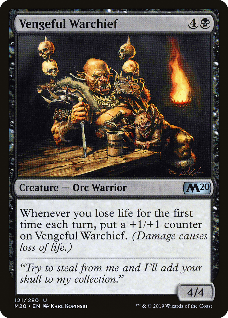 Vengeful Warchief (M20-121) - Core Set 2020