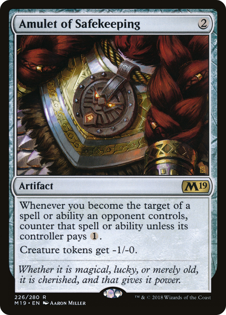 Amulet of Safekeeping (M19-226) - Core Set 2019