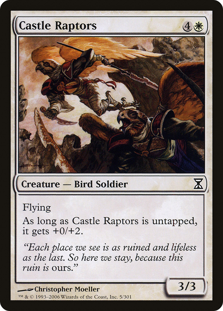 Castle Raptors (TSP-005) - Time Spiral Foil