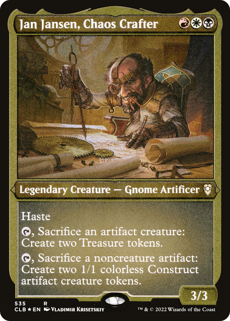 Jan Jansen, Chaos Crafter (Foil Etched) (CLB-535) - Commander Legends: Battle for Baldur's Gate Foil
