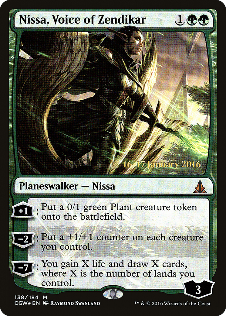Nissa, Voice of Zendikar (PRE-138) - Oath of the Gatewatch Promos Foil