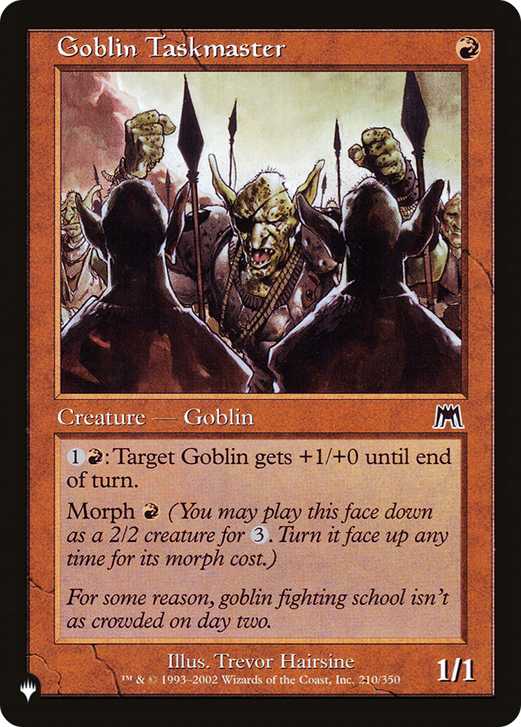 Goblin Taskmaster (LIST-210/350) - The List