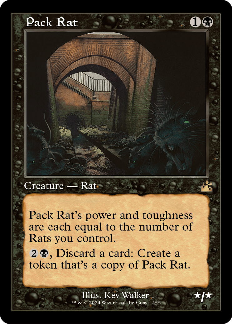 Pack Rat (Retro Frame) (RVR-455) - Ravnica Remastered Foil