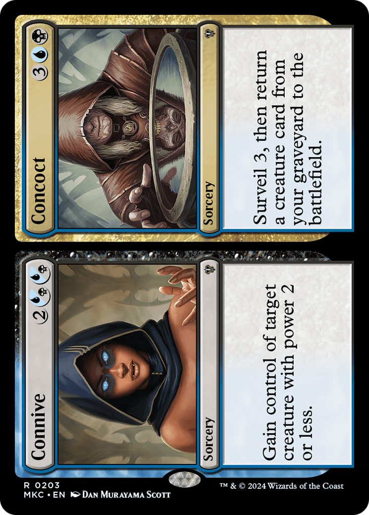 Connive // Concoct (MKC-203) - Murders at Karlov Manor Commander