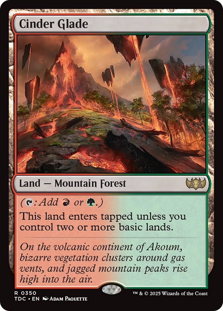 Cinder Glade (TDC-350) - Commander: Tarkir: Dragonstorm