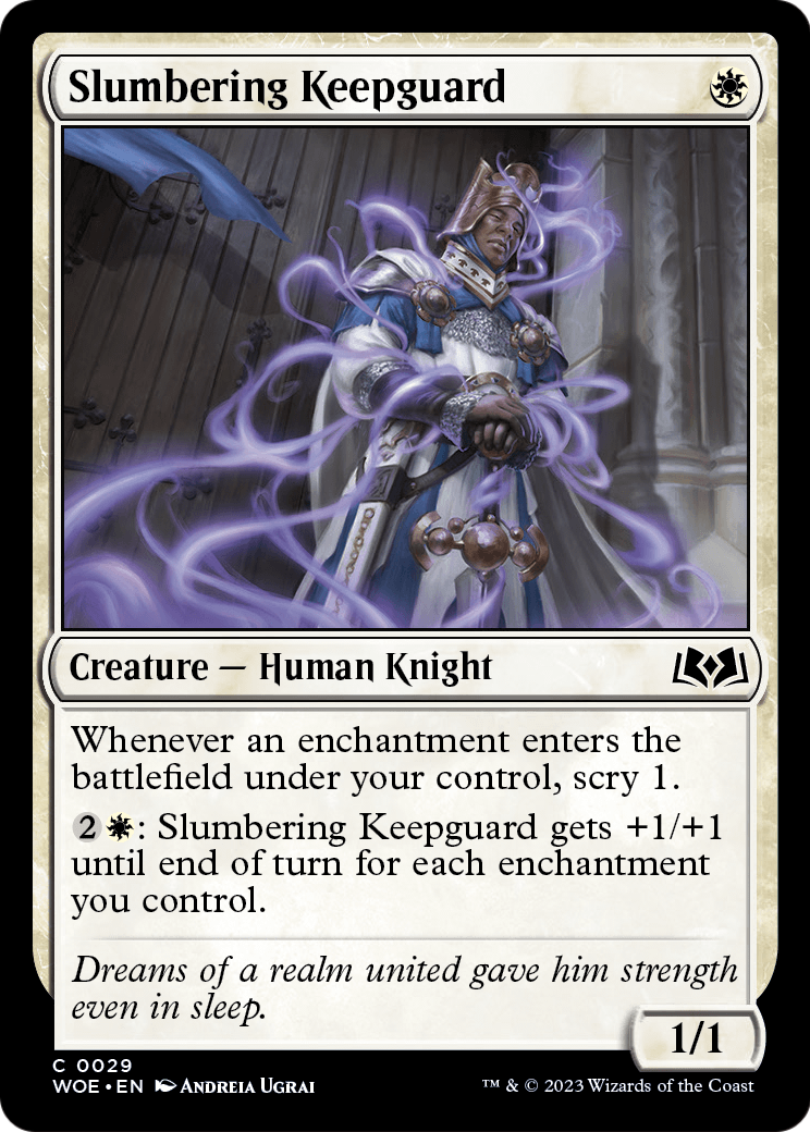 Slumbering Keepguard (WOE-029) - Wilds of Eldraine