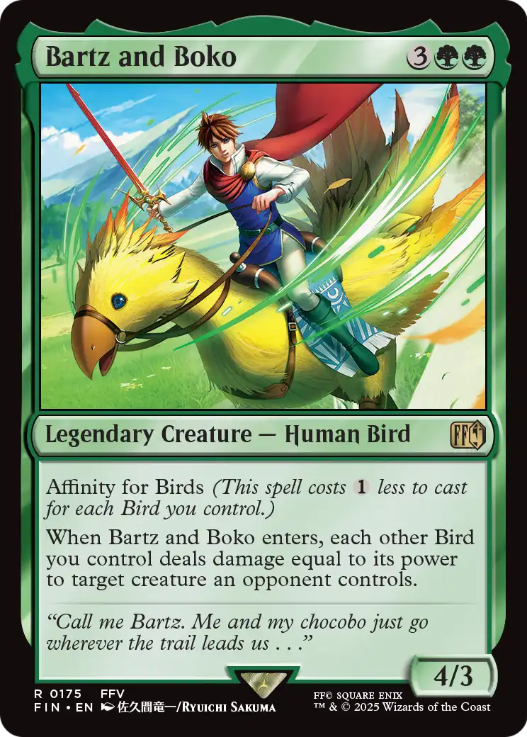Bartz and Boko (FIN-175) - FINAL FANTASY Foil