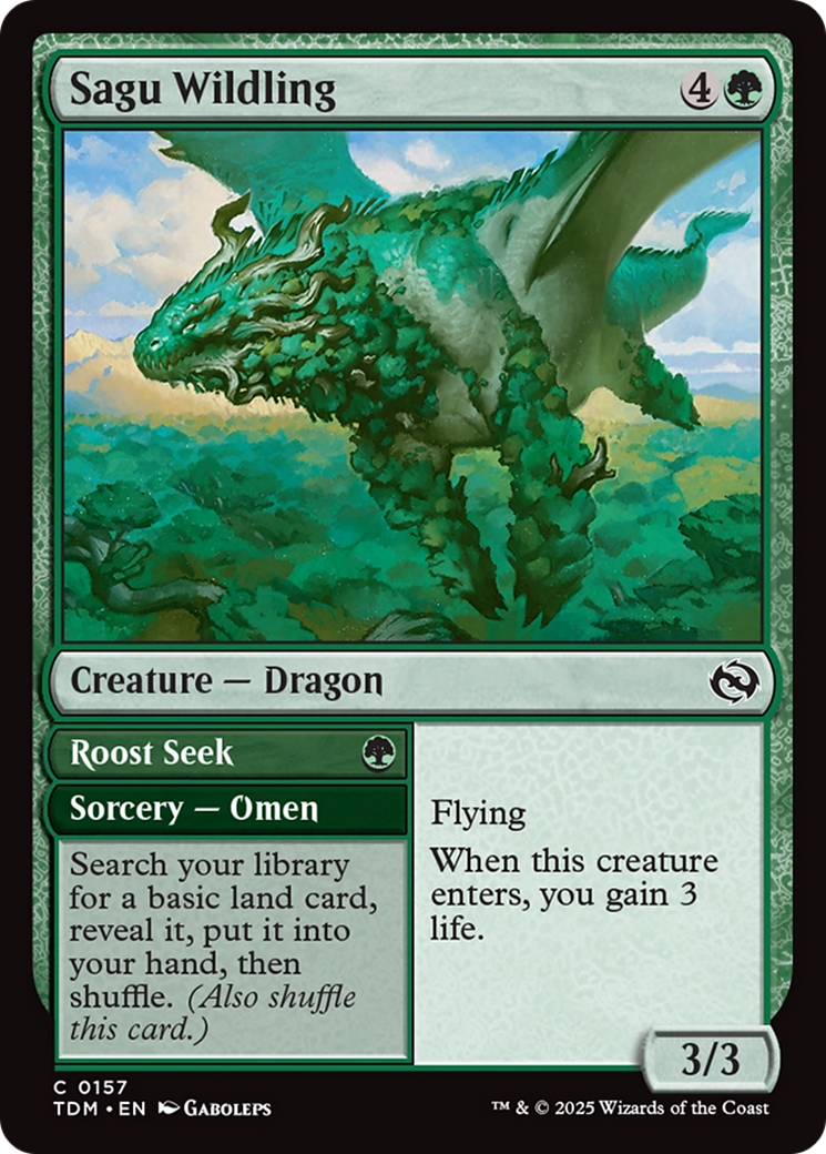 Sagu Wildling (TDM-157) - Tarkir: Dragonstorm Foil