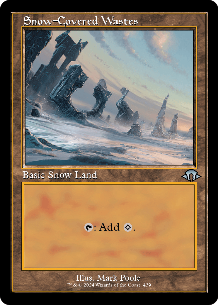 Snow-Covered Wastes (Retro Frame) (MH3-439) - Modern Horizons 3 Foil