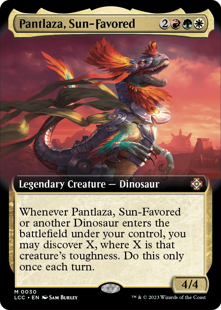 Pantlaza, Sun-Favored (Extended Art) (LCC-030) - The Lost Caverns of Ixalan Commander: (Extended Art)