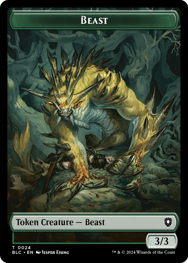 Beast (TBLC-024) - Bloomburrow Commander Tokens