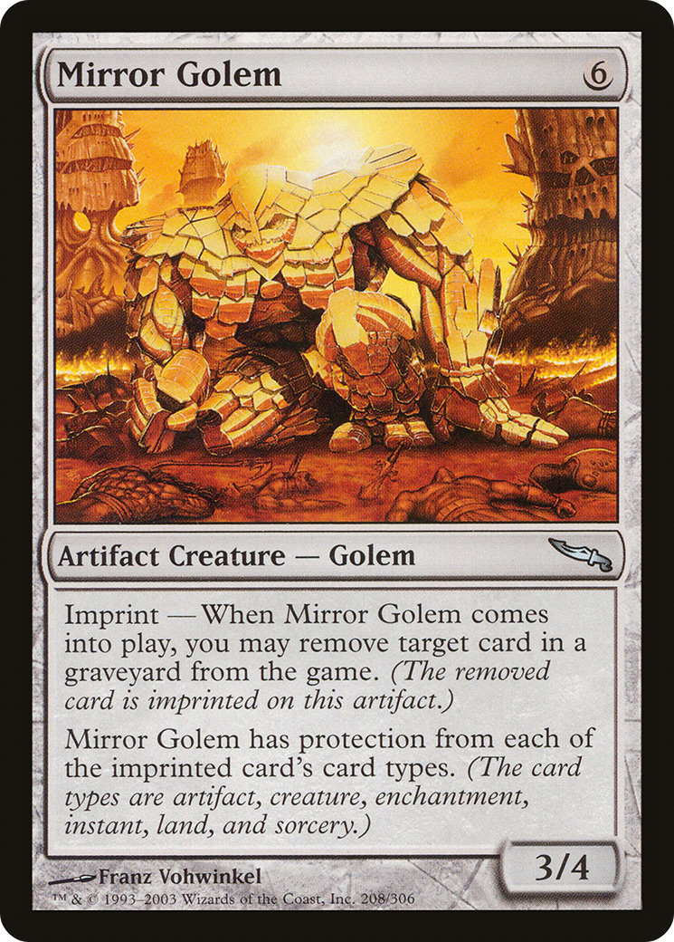 Mirror Golem (MRD-208) - Mirrodin Foil