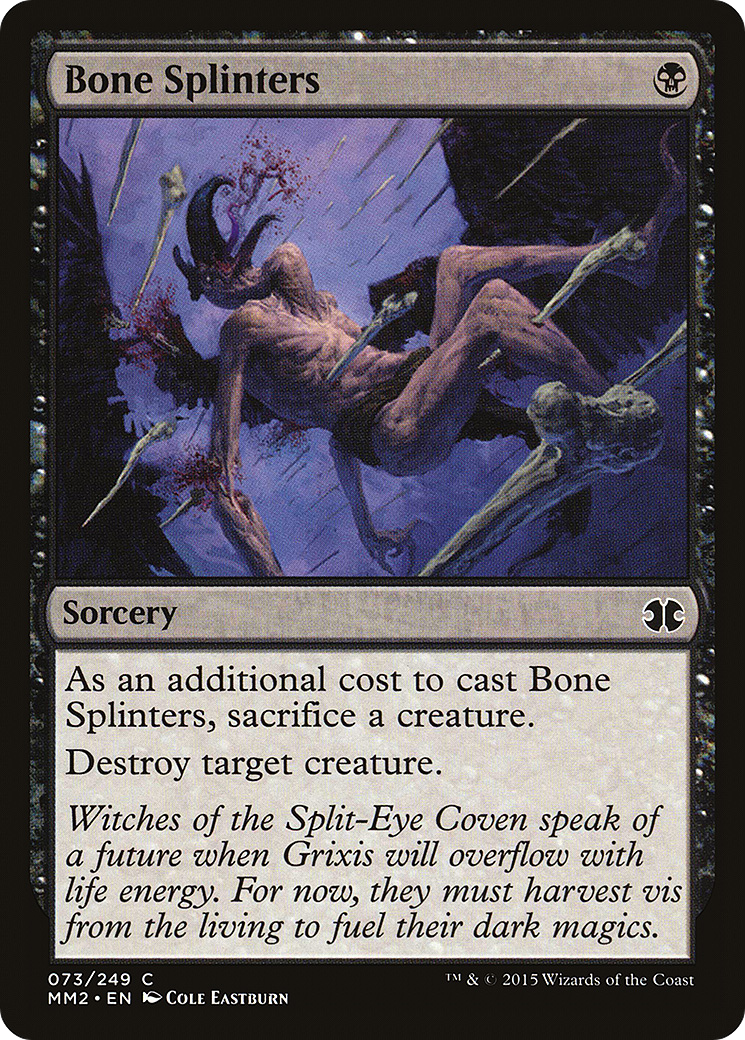 Bone Splinters (MM2-073) - Modern Masters 2015 Foil