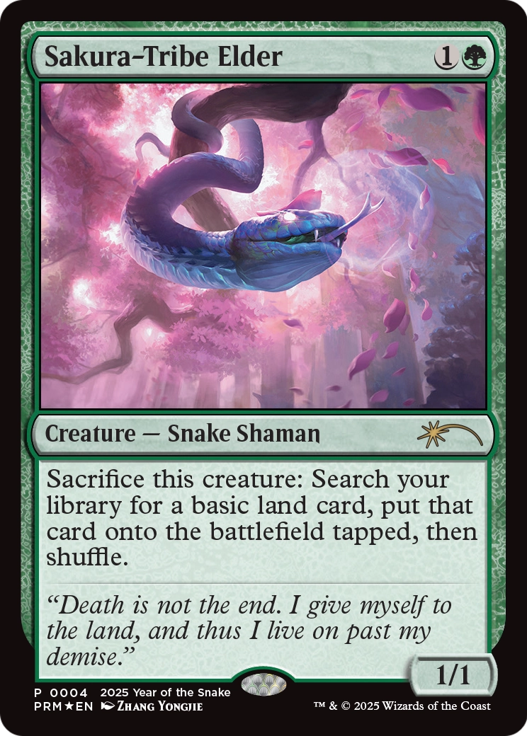 Sakura-Tribe Elder (Year of the Snake 2025) (SSP-004) - Standard Showdown Promos Foil