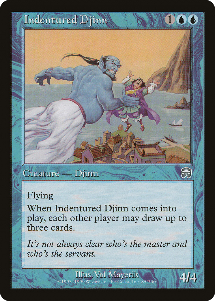 Indentured Djinn (MMQ-085) - Mercadian Masques Foil