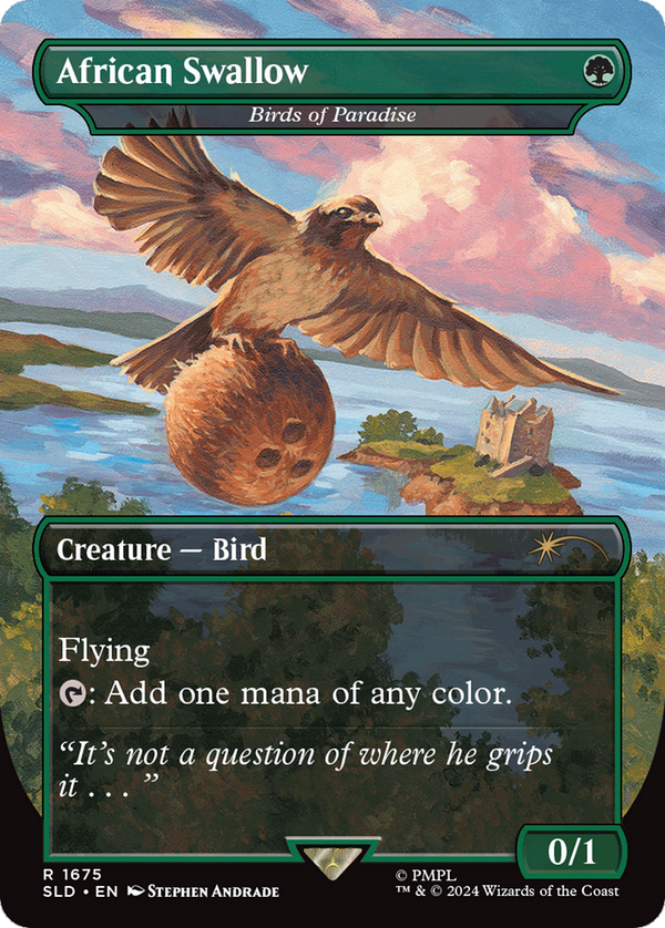 African Swallow - Birds of Paradise (SLD-1675) - Secret Lair Drop / African Swallow (Borderless)