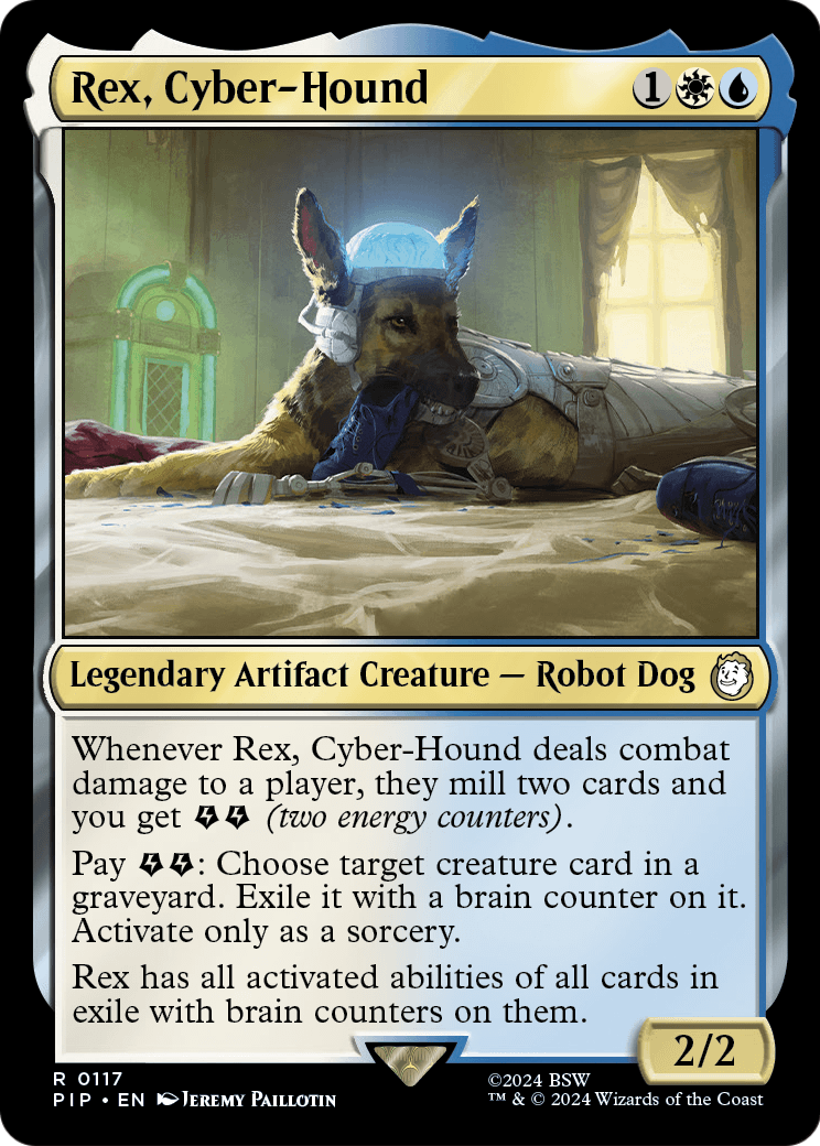 Rex, Cyber-Hound (PIP-117) - Fallout Foil