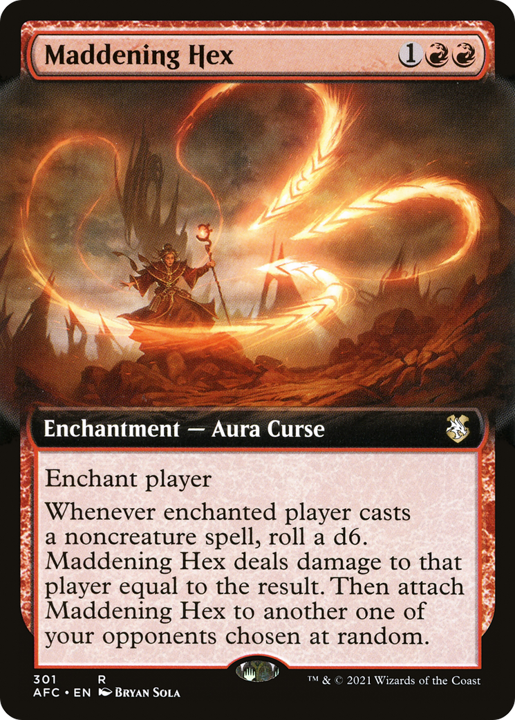 Maddening Hex (Extended Art) (AFC-301) - Forgotten Realms Commander: (Extended Art)