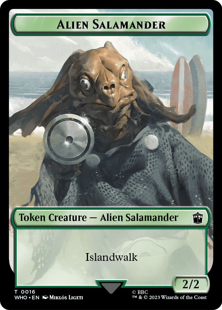 Alien Salamander (TWHO-016) - Doctor Who Tokens