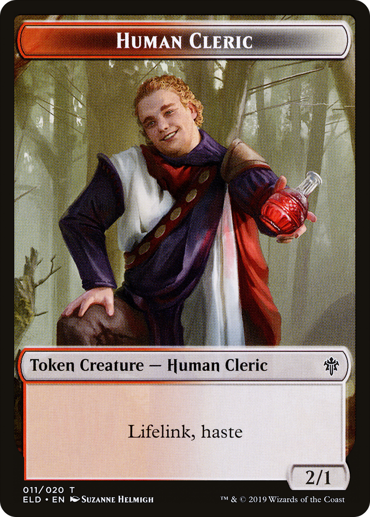 Human Cleric (TELD-011) - Throne of Eldraine Tokens