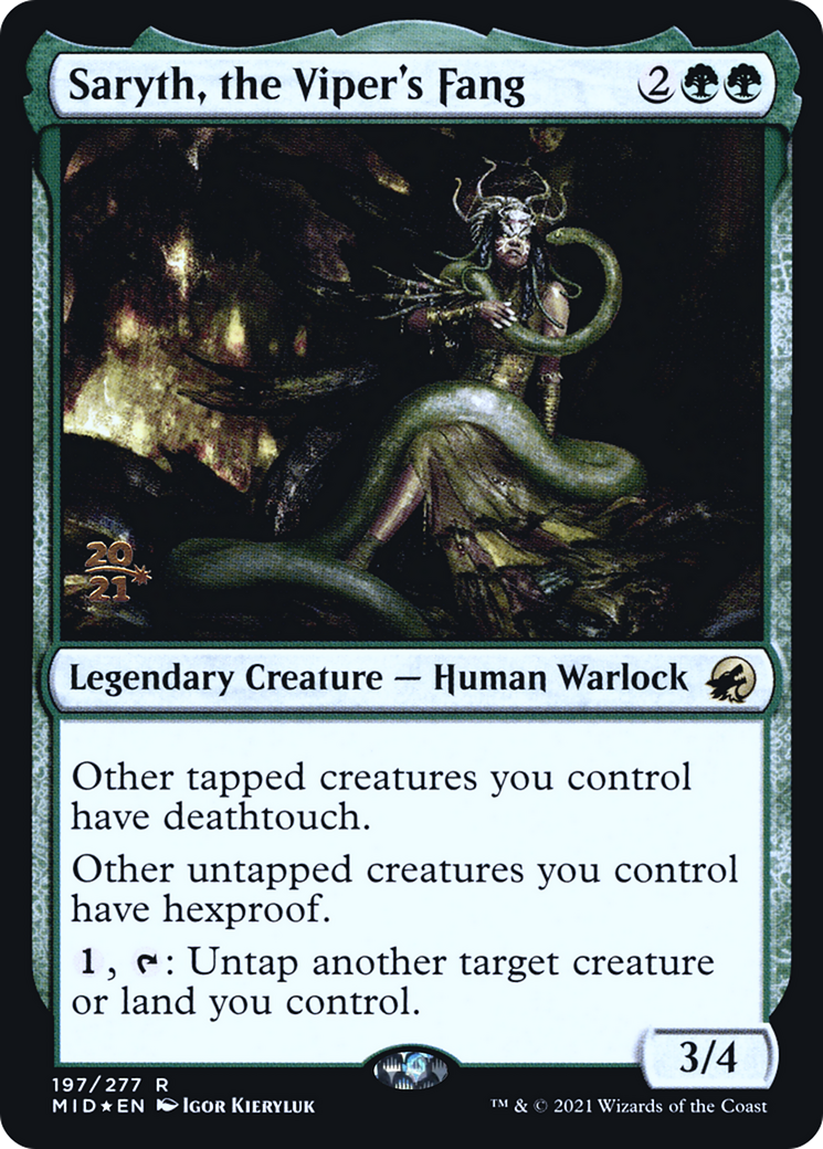 Saryth, the Viper's Fang (PRE-197) - Innistrad: Midnight Hunt Promos Foil