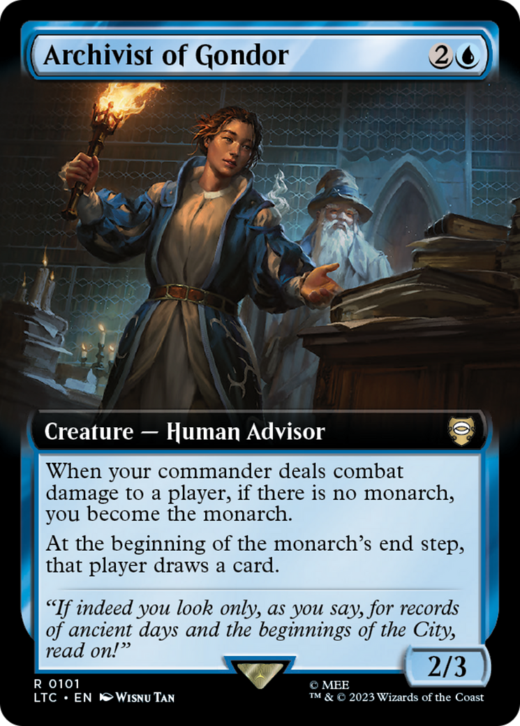 Archivist of Gondor (Extended Art) (LTC-101) - Tales of Middle-earth Commander: (Extended Art)