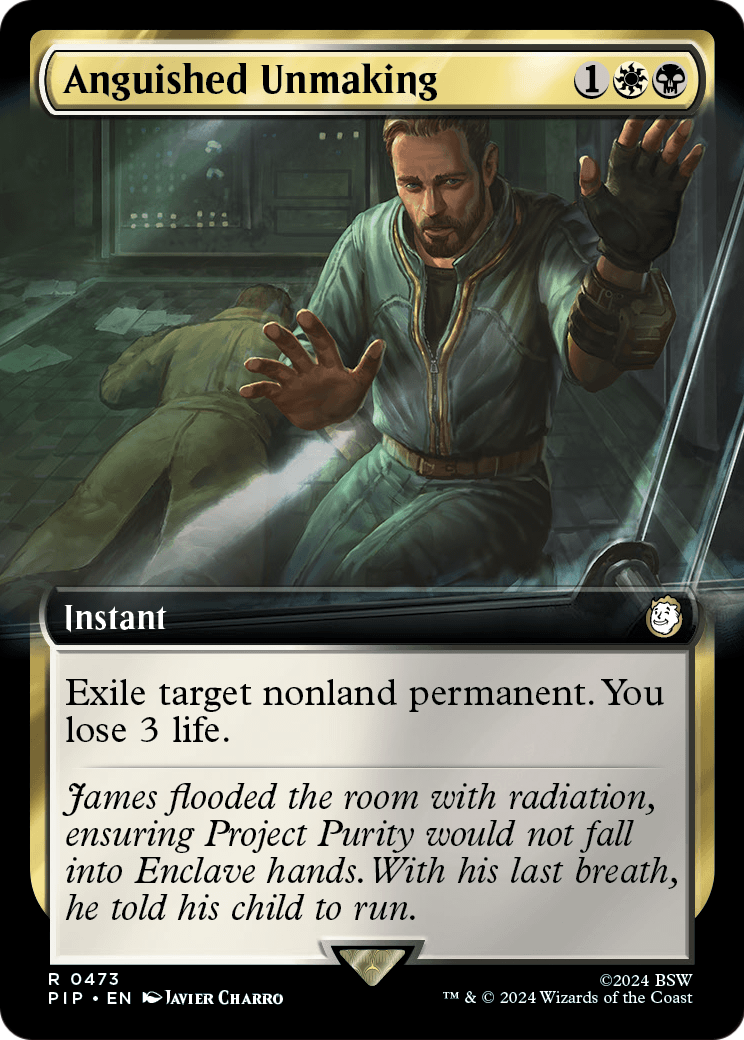 Anguished Unmaking (Extended Art) (PIP-473) - Fallout: (Extended Art) Foil