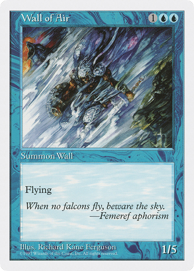 Wall of Air (5ED-) - Fifth Edition