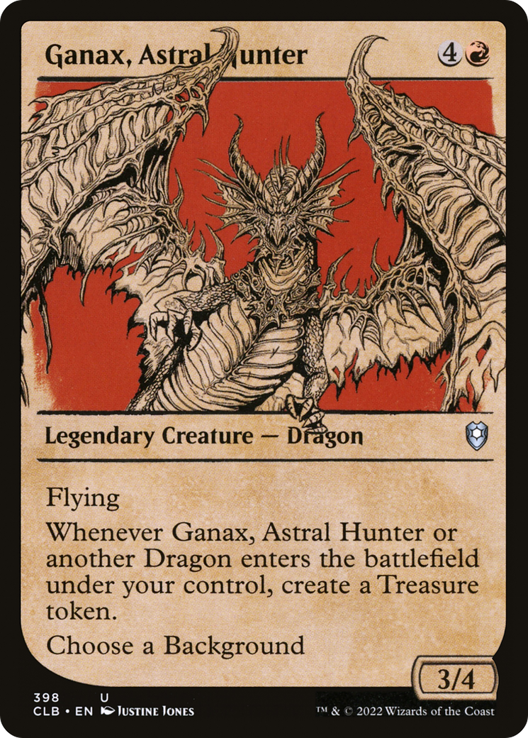 Ganax, Astral Hunter (Showcase) (CLB-398) - Commander Legends: Battle for Baldur's Gate: (Showcase)