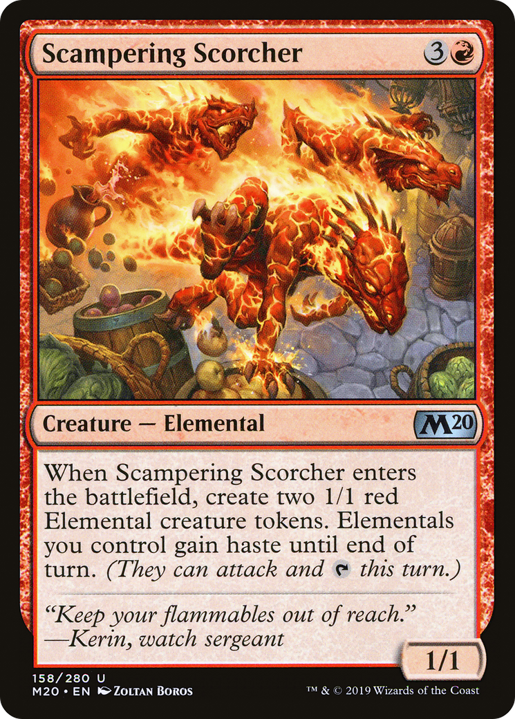 Scampering Scorcher (M20-158) - Core Set 2020
