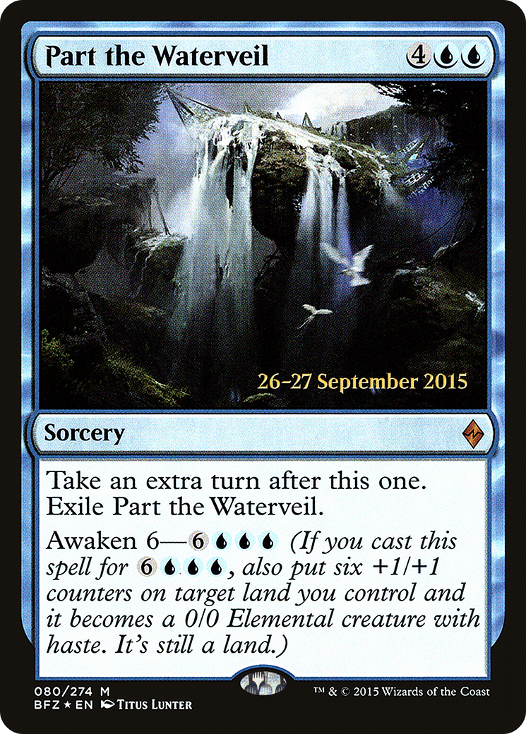 Part the Waterveil (PRE-080) - Battle for Zendikar Promos Foil