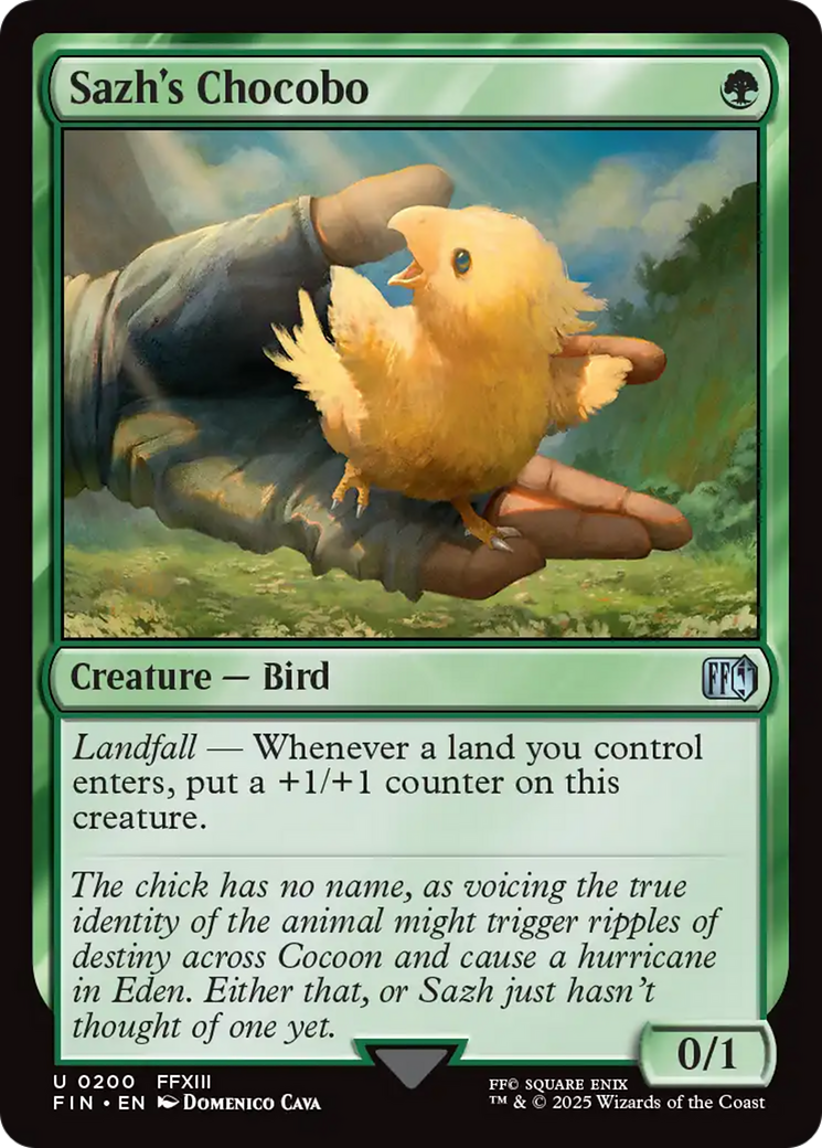Sazh's Chocobo (FIN-200) - FINAL FANTASY Foil