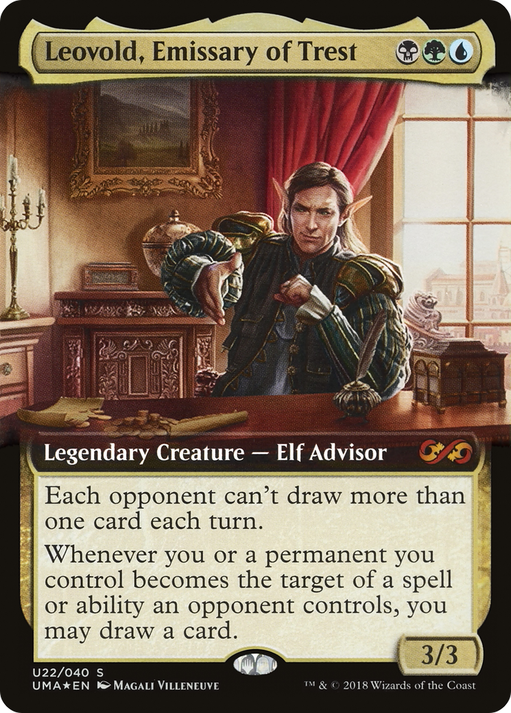 Leovold, Emissary of Trest (UMA:BT-U22) - Ultimate Box Topper: (Extended Art) Foil